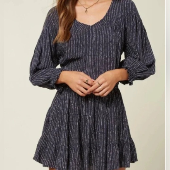 O'Neill Dresses & Skirts - O'Neill Blue and White Patterned Dress